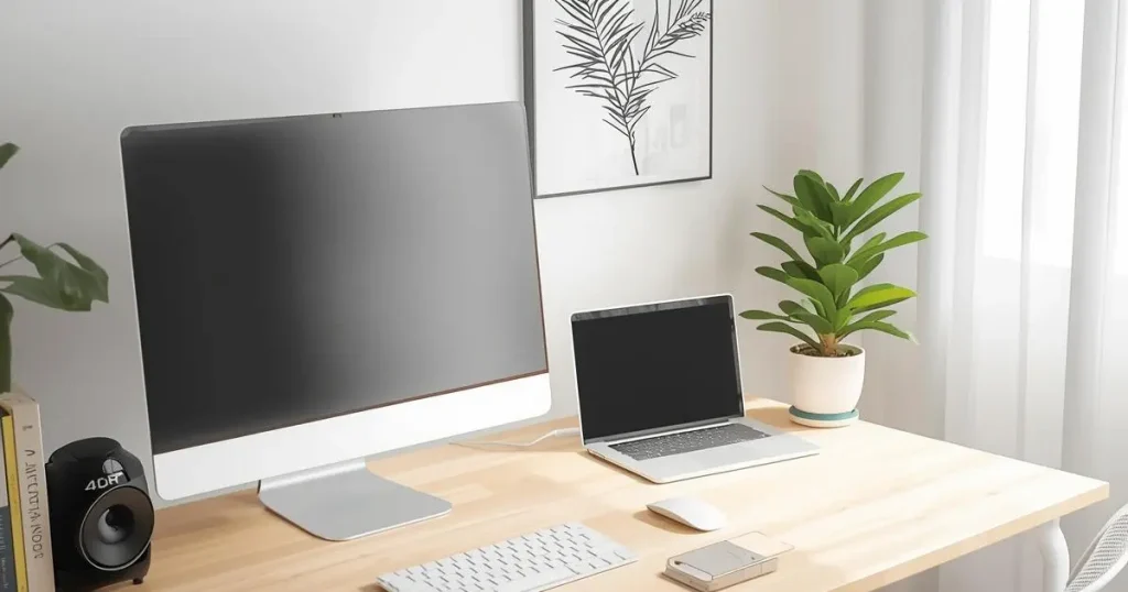 在宅ワークで疲れにくいモニター環境のデスクセットアップ例