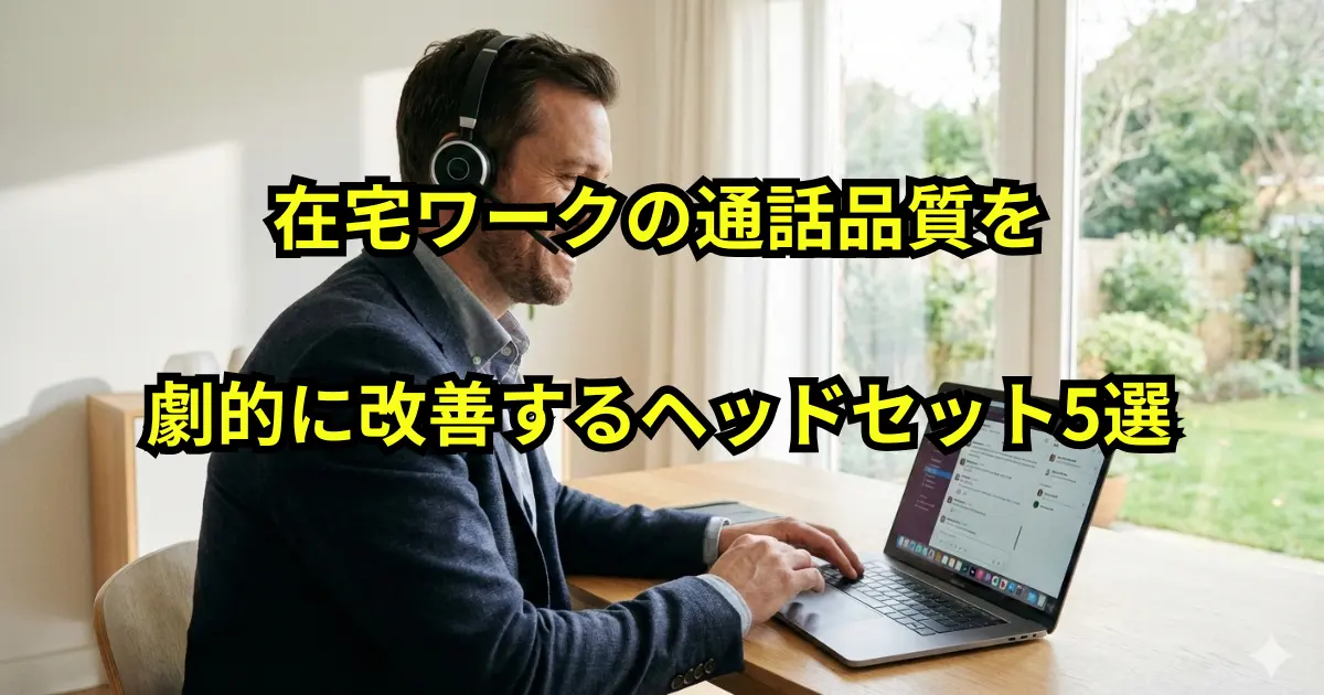 在宅ワークの通話品質を劇的に改善するヘッドセット5選のアイキャッチ画像